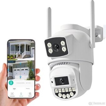 Venkovní Wi-Fi bezpečnostní kamera Reobiux – duální objektiv