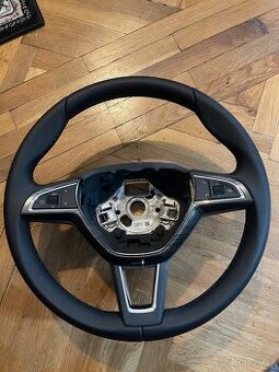 Prodám originál multifunkční kožený volant Škoda - 1