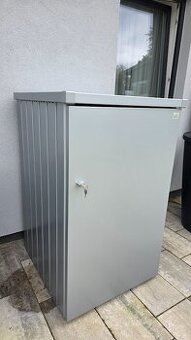 Prodám box na popelnici Biohort Alex – stříbrná metalíza