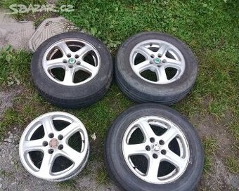Originální ALU kola Škoda 5x100 15 ET38 Fabia Roomster Okta