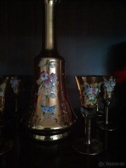 Likér. souprava vysoký smalt