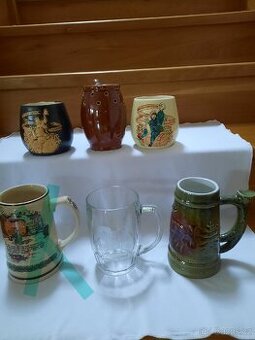 Pivní půllitr, pohár na víno