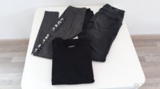 Dívčí džíny/rifle vel. 27, triko dlouhý rukáv