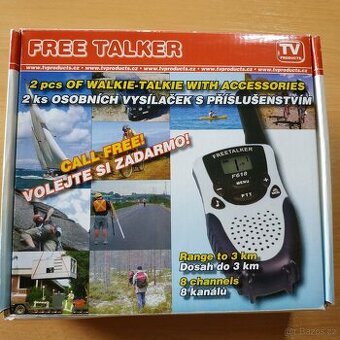 Sada vysílaček FREE TALKER FG18/F618 – plně funkční