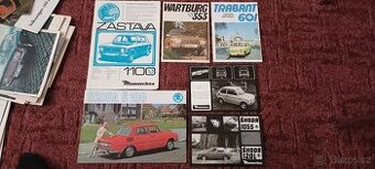 Prospekty prodám Škoda, Wartburg, Trabant