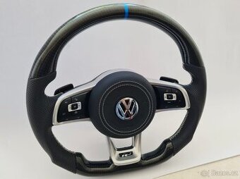 VOLANT VOLKSWAGEN R RLINE GTI - PERFOROVANA KOZA / KARBÓN