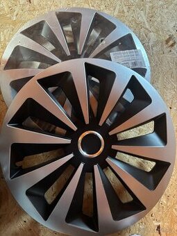 Nové poklice 16" FOX RING Silver/Black – sada