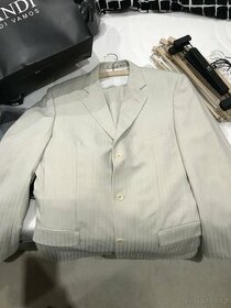 Kompletní společenský oblek (sako, kalhoty, vesta) - 1