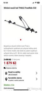 Nový nosič na kolo Thule Free rider 532