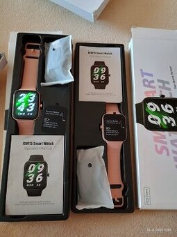 Chytré hodinky Smart růžové 2ks