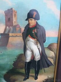 Napoleon Bonaparte star.olej na plechu..