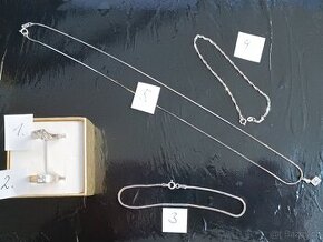 Šperky z bílého zlata 14kt 585/1000