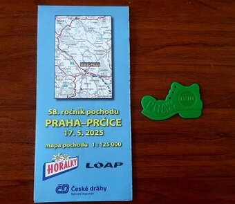 Praha Prčice 2025/LVIII, botička + mapa