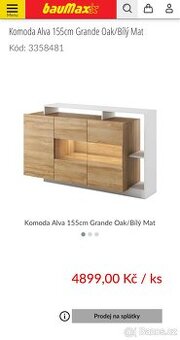 Komoda nova na prodej
