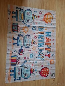Narozeninova dekorace roboti - TEXTIL