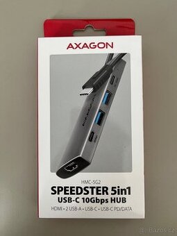 Axagon HMC-5G2 Speedster USB-C HUB 5v1 – nový, nerozbalený