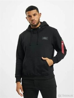ALPHA INDUSTRIES STYLOVÁ BLACK DARK PÁNSKÁ BAVLNĚNÁ MIKINA L