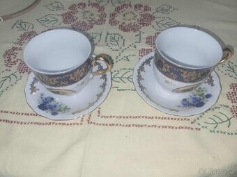 porcelánové šálky s podšálky VERONI -pozůstalost