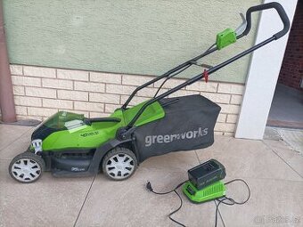 Aku rotační sekačka Greenworks G40LM35 40V