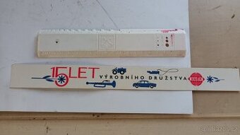 Zajímavost - staré reklamní pravítka Igra, Směr