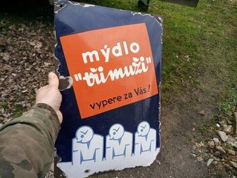 Stará smaltovaná cedule /platí do smazání