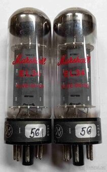 Original lampy Marshall EL 34
