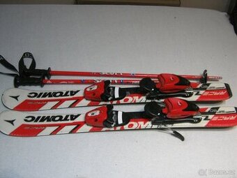 Dětské lyže ATOMIC RACE 80 cm+váz.TYROLIA + hole