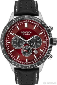 hodinky Sekonda maroon red