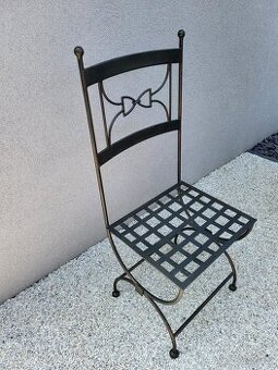 Kovová židle černá