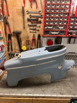 Podsedlový plech Jawa pionýr 20 - holubí modř