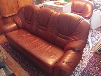luxusní kožená sedací souprava