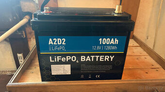 LiFePO4 akumulátor A2D2 12.8V 100Ah (1280Wh)