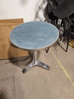 8ks Podnoží ke stolku - kartáčovaný hliník