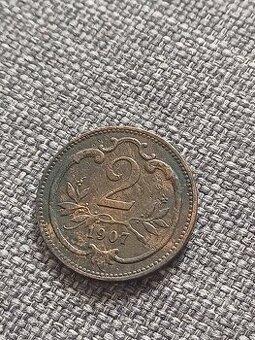 2 haléř 1907 FJI RU