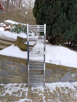 Radiátor, žebřík, chromovaný, 1600 x 600 mm