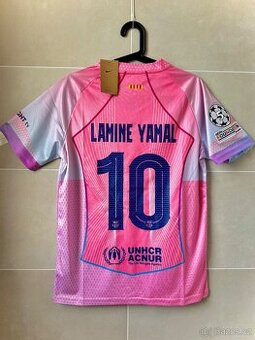 Limitovaný růžový dres FC Barcelona „90“ – Yamal #10