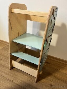 Rostoucí učící věž edukativní 5v1 Play 75 cm - modrá