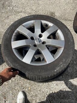 Alu kola peugeot 4x100 zimní pneu 205/55/16