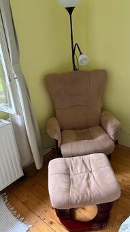 Relaxační polohovací křeslo IDEA s podnožkou