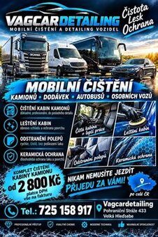 Mobilní čištění vozů u zákazníka.