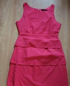 Krásné tmavě růžové šaty zn.Cache Cache vel.42/XL - 1