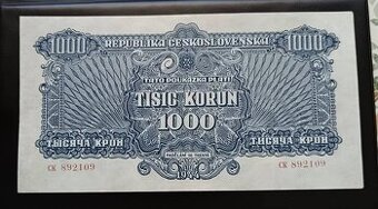 1000 K 1944 - Neperforovaná - Vzácná