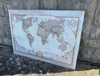 Puzzle mapa světa 2x - 1