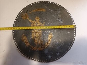 Starožitná kovová deska pro Polyfon
