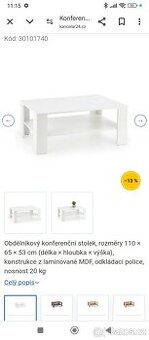 Konferenční stolek KWADRO