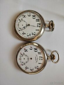 2x XXL kapesní hodinky DOXA+1 no name v oceli