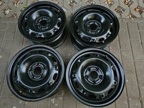 Plechové disky kola 5x100 Škoda Fabia 6J ET43 R14 VW Polo