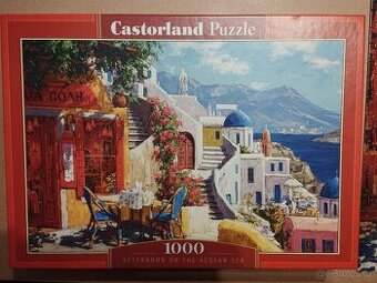 Puzzle Castorland 1000 kusů, středomořská vesnice