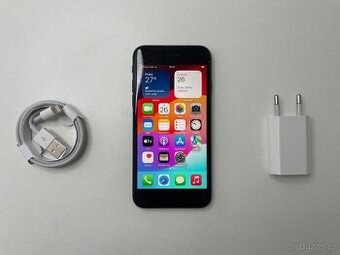 iPhone SE2020 128GB Black - Záruka - rozbitý