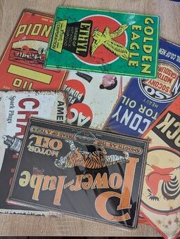 Kovové retro cedule 35ks Nové